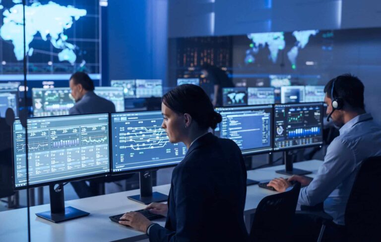 Cyber Security Jobs: 7 Powerful Career Paths to a Secure and Rewarding Future in 2026 Cyber security jobs professional monitoring network threats on multiple screens"
