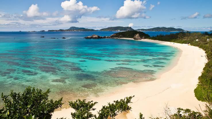 Turquoise beach in Okinawa, tropical Japan destination